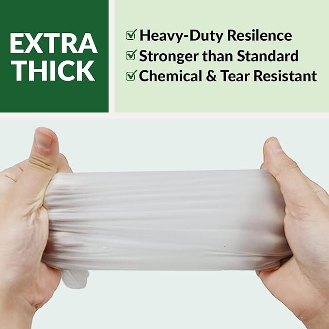 GORILLA SUPPLY Disposable Vinyl Gloves Latex & Powder Free 100 Pack S, M, L, XL