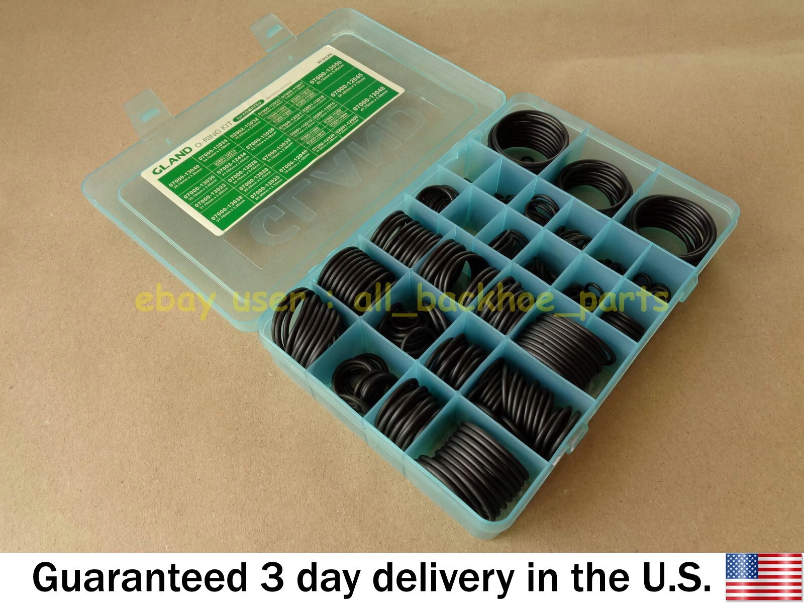 KOMATSU PARTS – GLANT MASTER O RING SEAL KIT, 435 PCS. NITRILE MATERIAL 90 SHORE