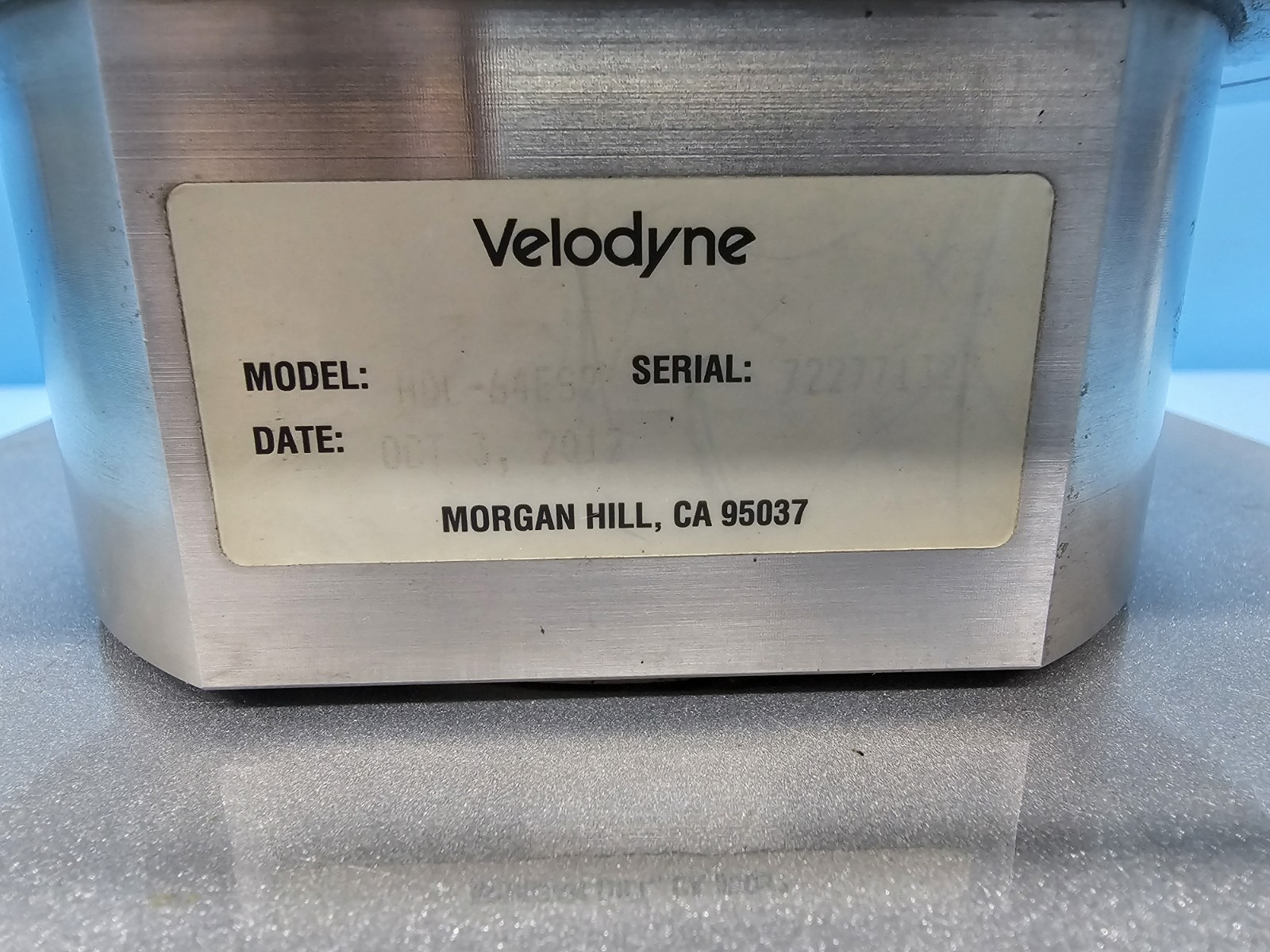 VELODYNE HDL-64E-S2 LIDAR AUTONOMOUS ROBOTICS SCANNER /W CD