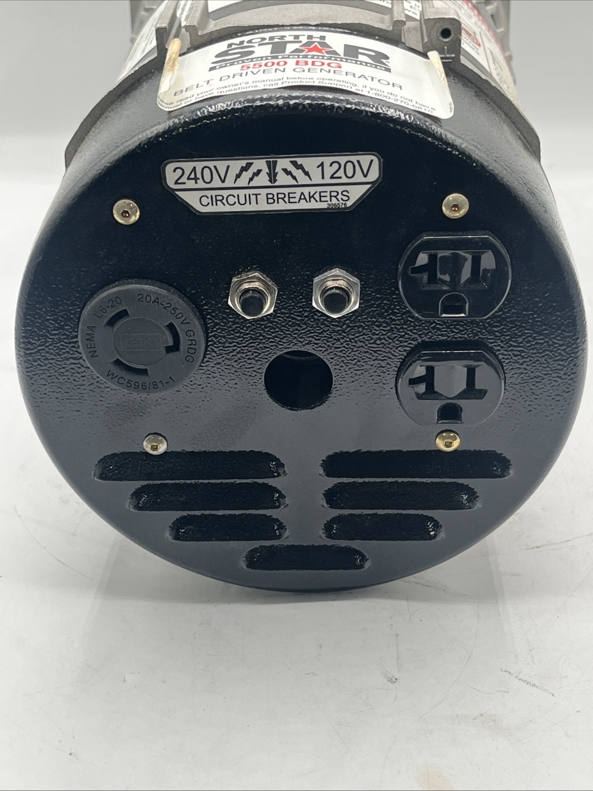 NorthStar Belt Driven Generator Head, 5,500 Surge Watts, 5,000 Rated Watts, 11
