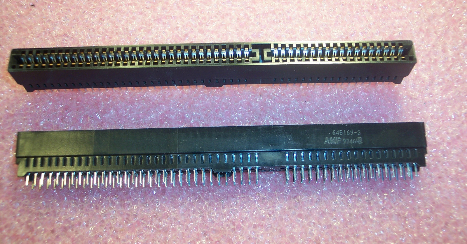 QTY(5) 645169-3 AMP 49 POSITION 18/31 DUAL COMBO EDGE CARD II CONNECTORS 2.54mm