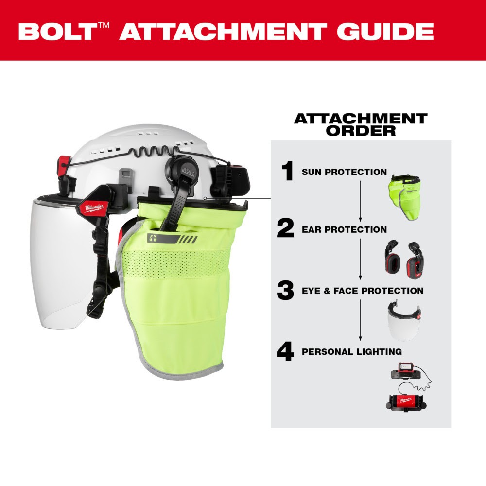 Milwaukee 48-73-1419 BOLT Eye Visor – Mirrored Dual Coat Lens