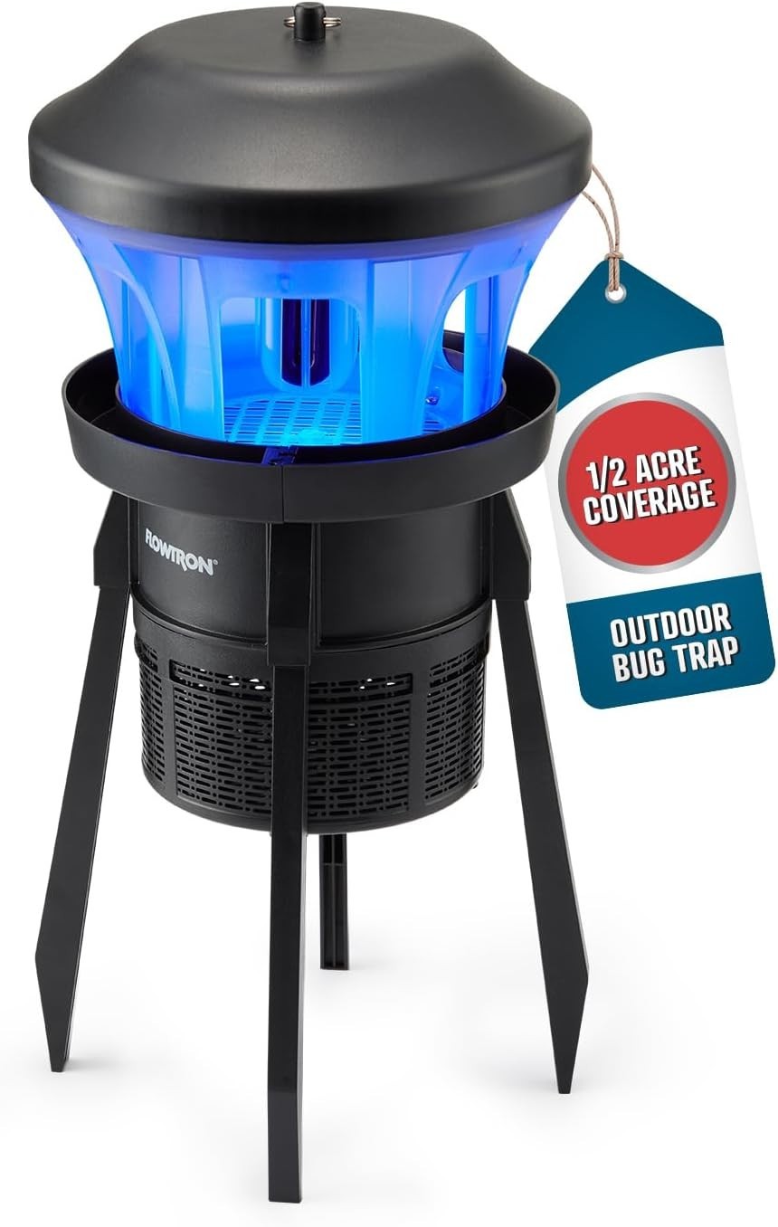 Flowtron Outdoor Bug Trap | UV Light & Powerful Fan with ½ Acre Coverage