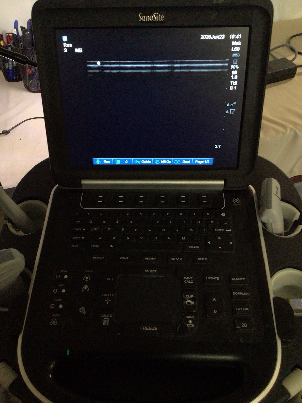 SONOSITE EDGE with 3 Transducers HFL50, SLAx, C60x
