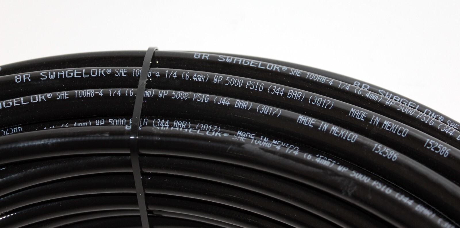 Swagelok 8R-4 Thermoplastic Nylon Core 100R8-4, 1/4” 6.4mm Hydraulic Hose 200ft