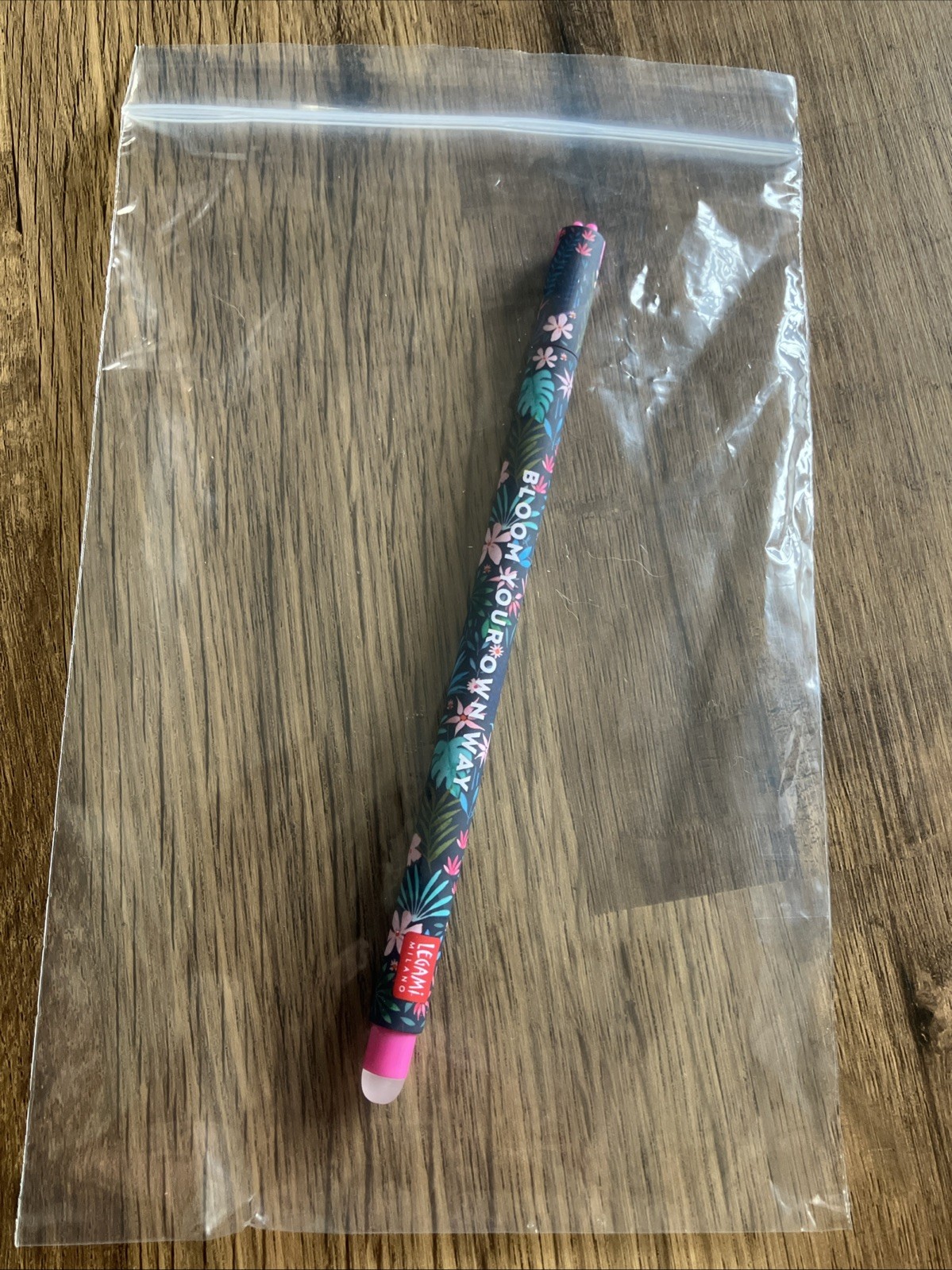 Legami FLORA/BLOOM YOUR OWN WAY 🌷Erasable Gel,TURQUOISE (1 PEN)DISCONTINUED