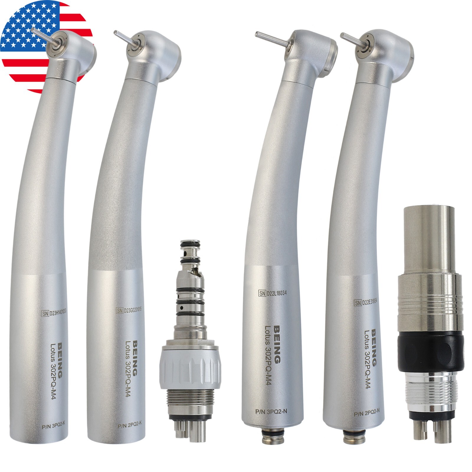 BEING Dental High Speed Turbine Handpiece For KAVO MULTIflex NSK Coupler 4 Hole
