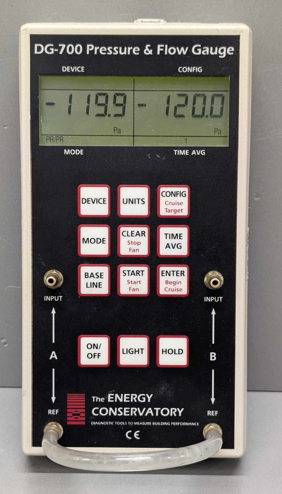 TEC DG-700 blower door manometer pressure flow gauge with USB TESTED warranty