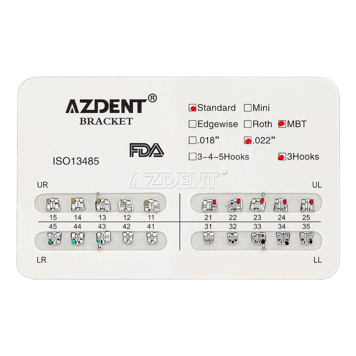 10pcs Dental Orthodontic Anterior Teeth Torque Rectangular Springs Closed Coil
