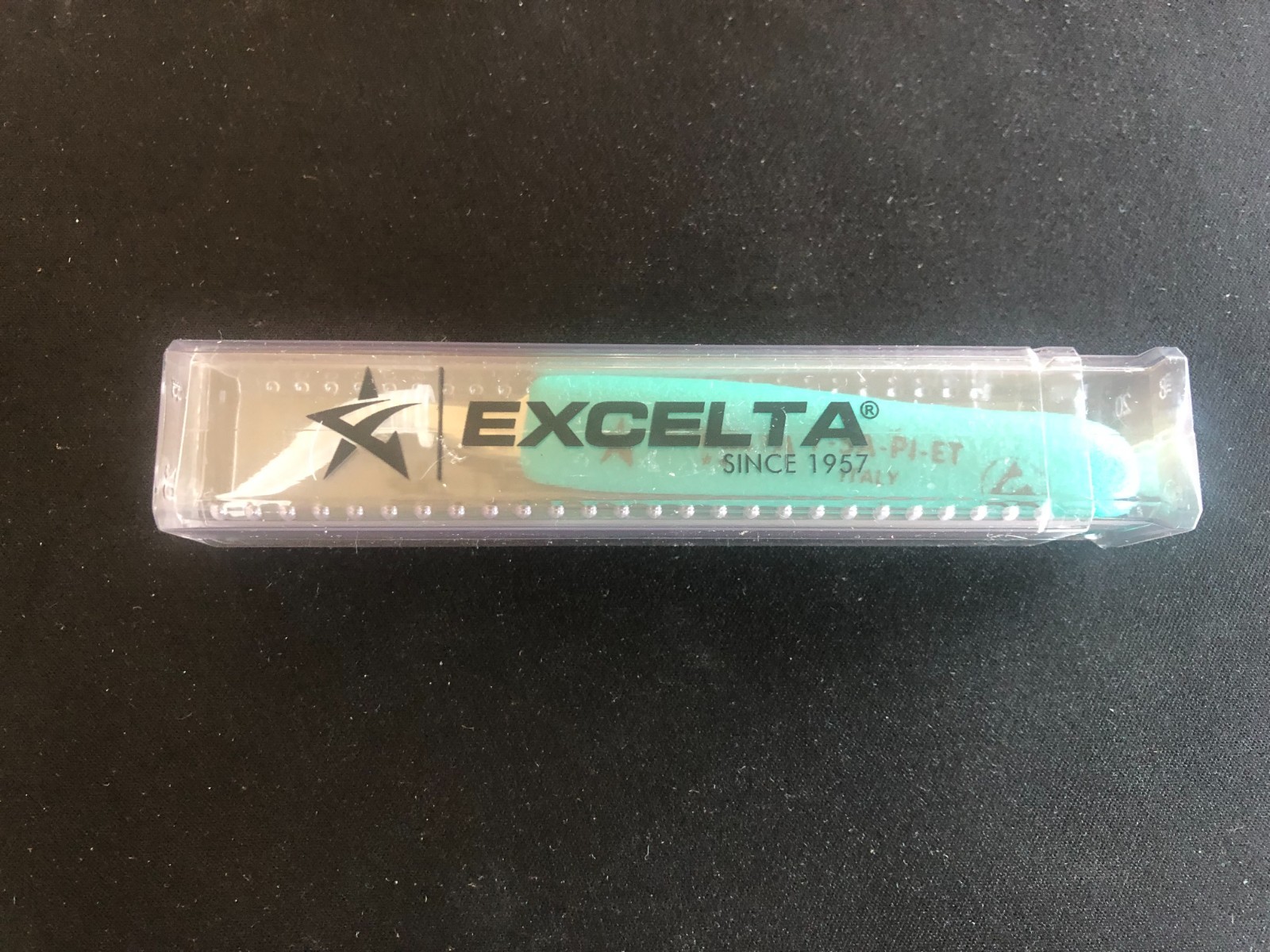 Excelta 7-SA-PI-ET Tweezers Soft Green Handles