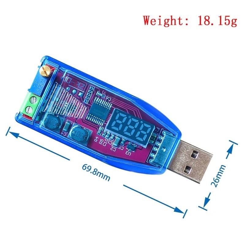 Green 5V to 1-24V USB Step Up Down Power Supply Module Buck Boost Converter NEW