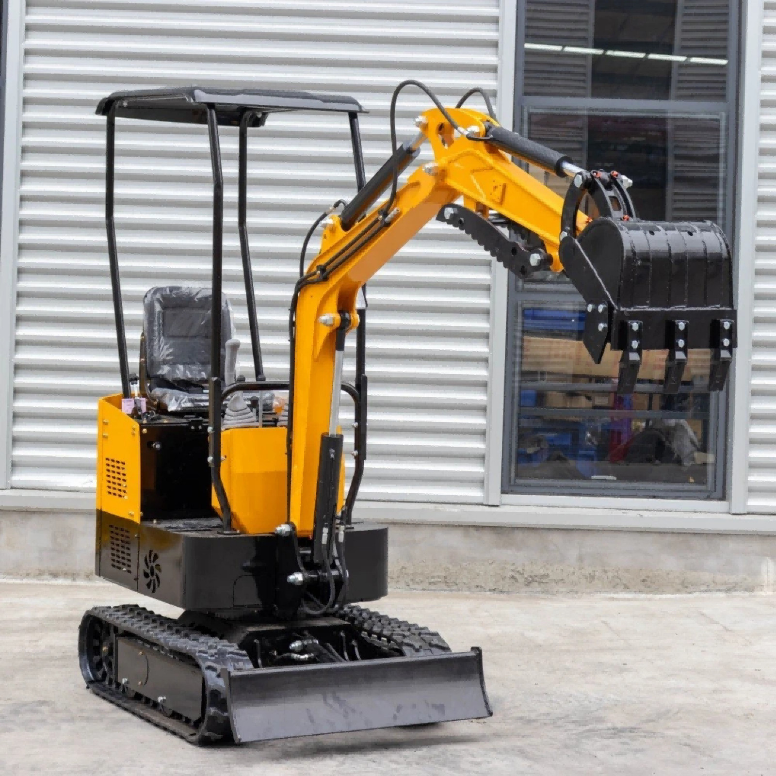 🔥FREE SHIP 1 Ton Mini Excavator 13.5HP Mini Digger Rato 13.5HP EAP Gas Engine