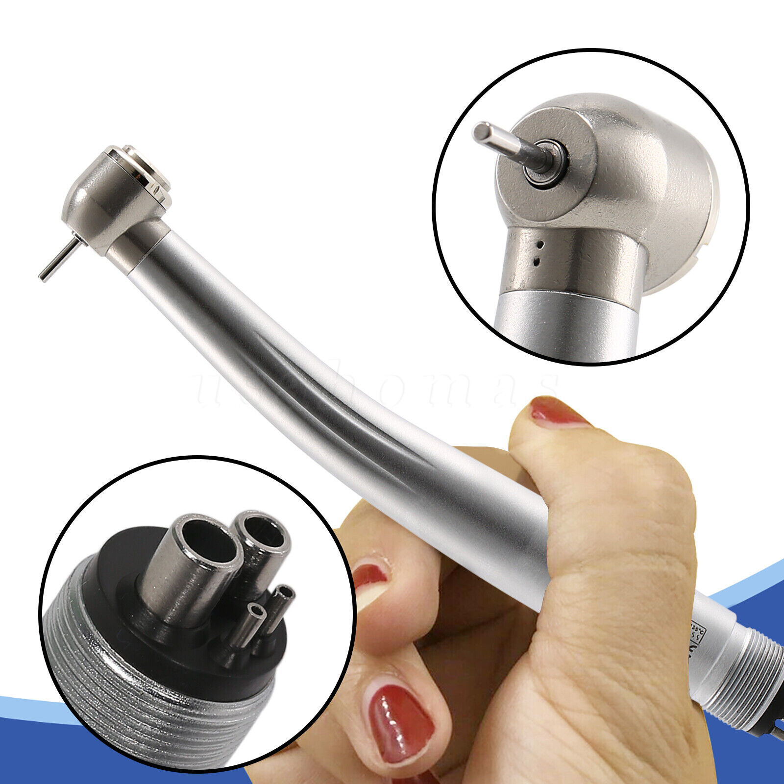 USA Dental Ultrasonic Piezo Scaler Handpiece 5 Tips Fit EMS Cavitron Woodpecker