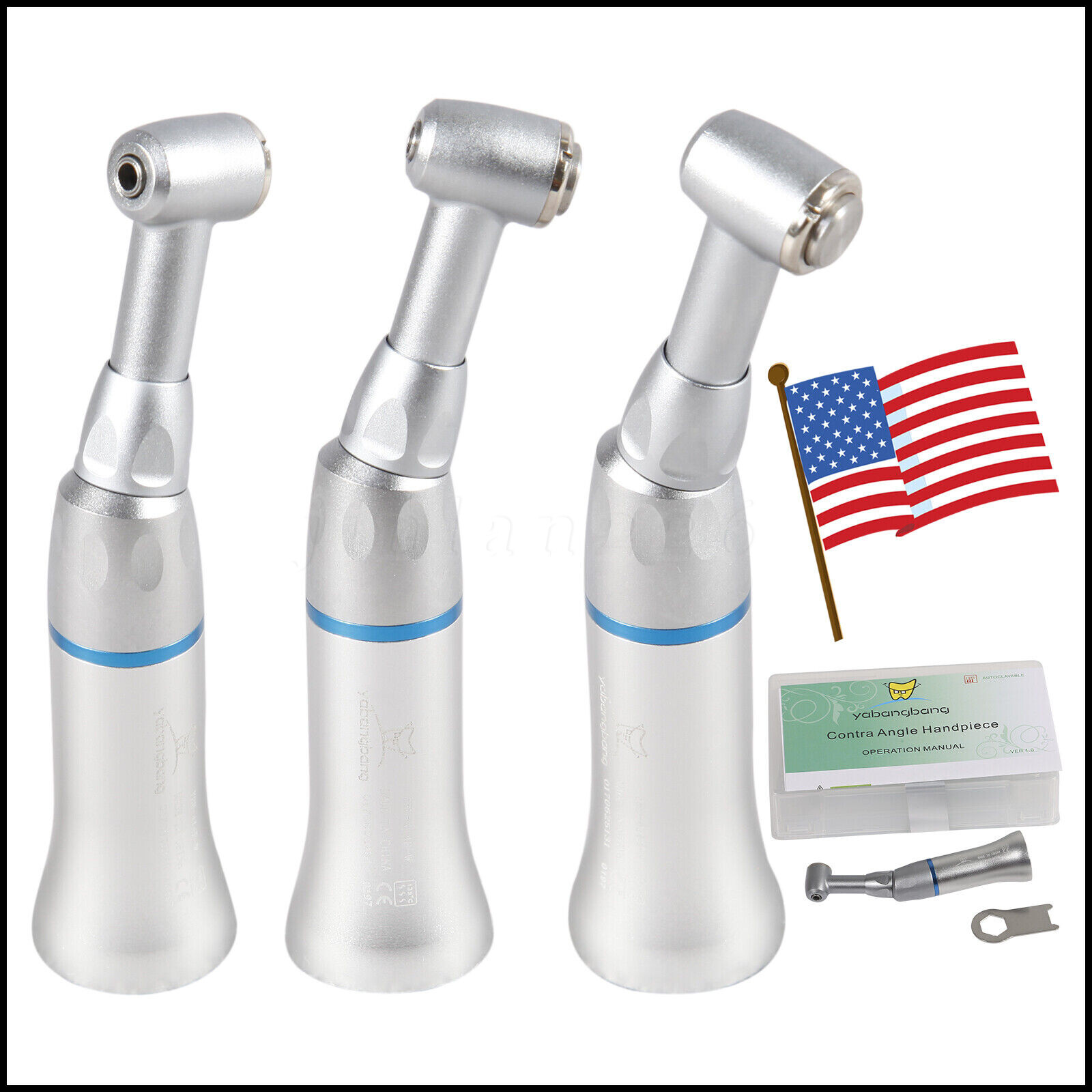 10* BURR Dental Fast High Speed Handpiece Push Turbine 4 Holes Fit NSK Pana Max