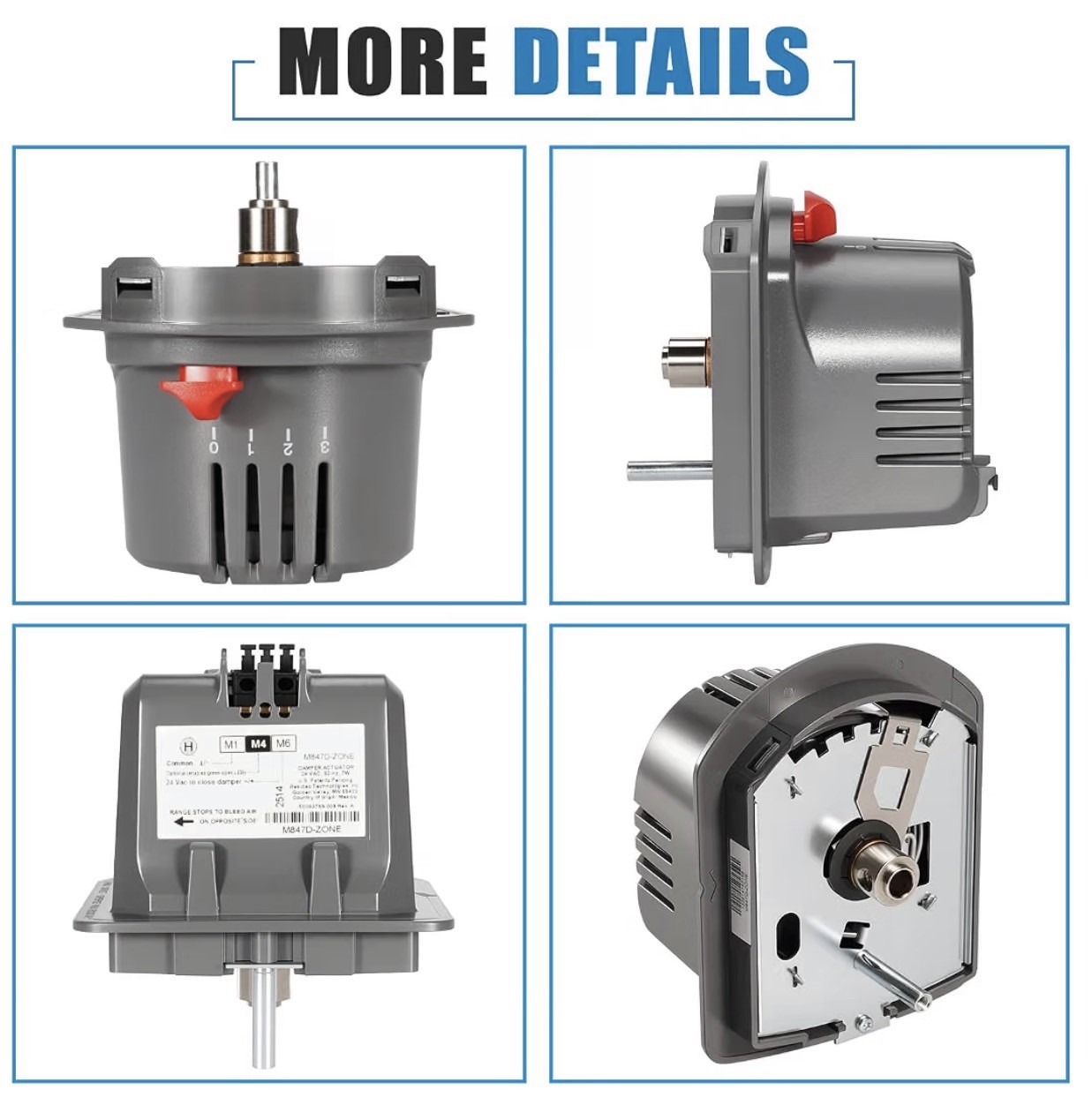 24V Zone Damper Actuator Motor M847D-ZONE/U for ARD ZD Dampers