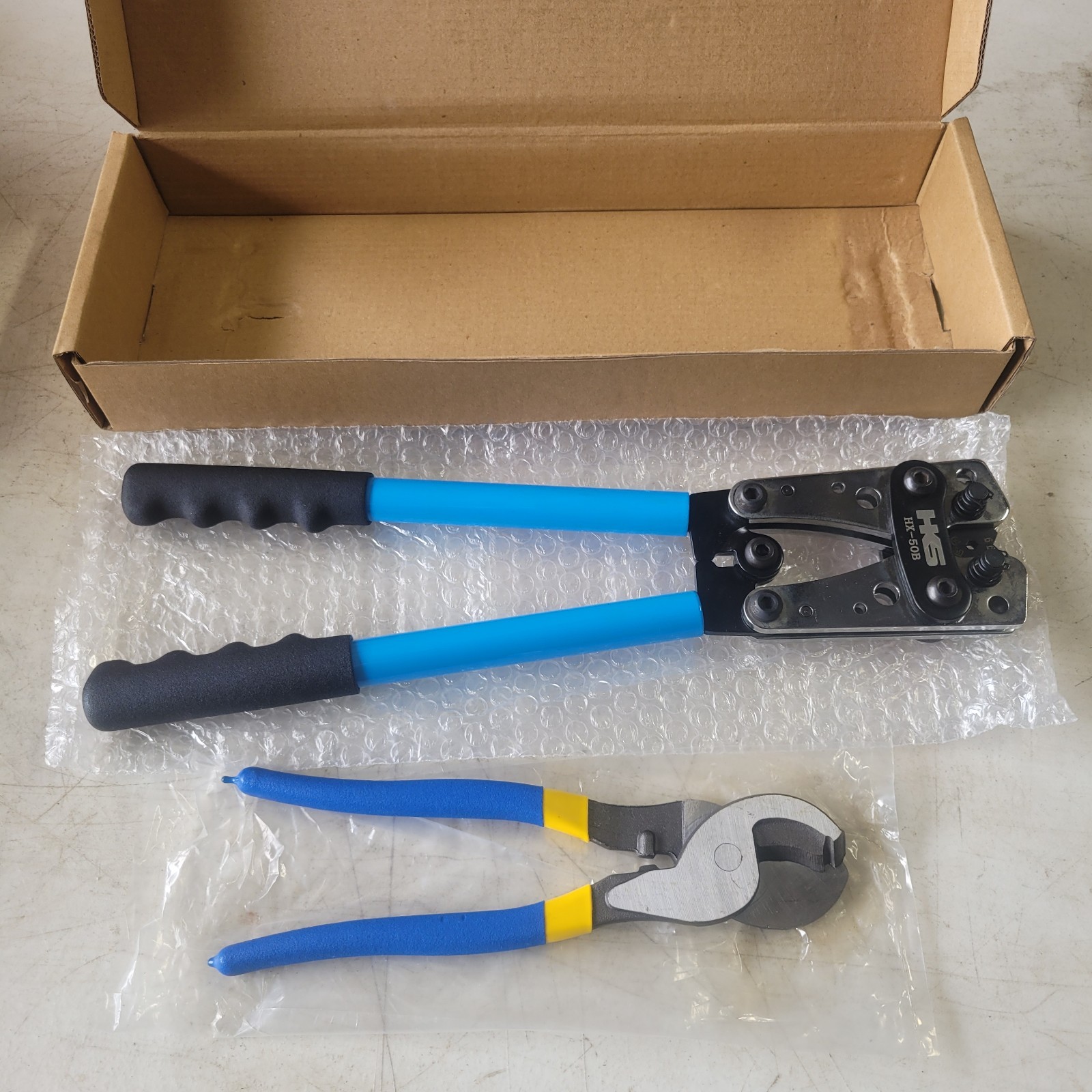 HKS HX-50B Battery Cable Lug Crimper Tool + Cutter Mechanic Tools