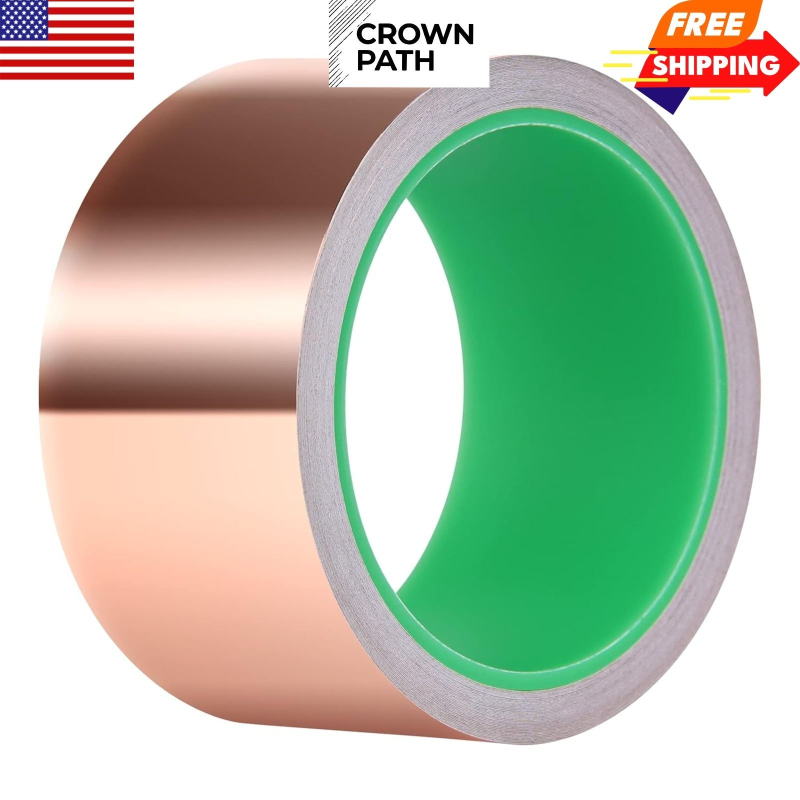 Copper Foil Tape with Conductive Adhesive for Guitar & EMI Shielding (2 x 33)