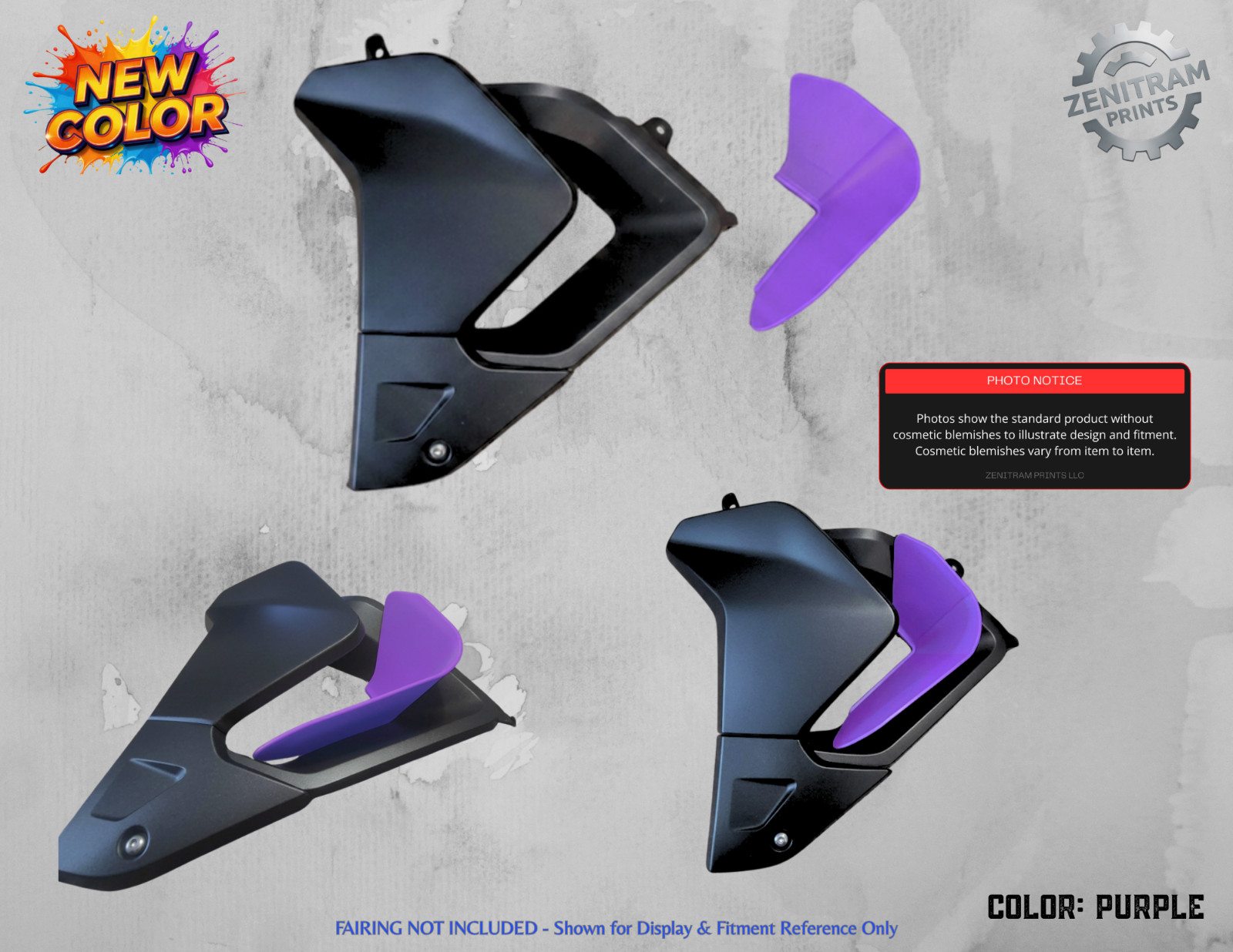 Stripe Series Air Deflectors Triumph Tiger 850/900 2020-2024 | Cosmetic Blem