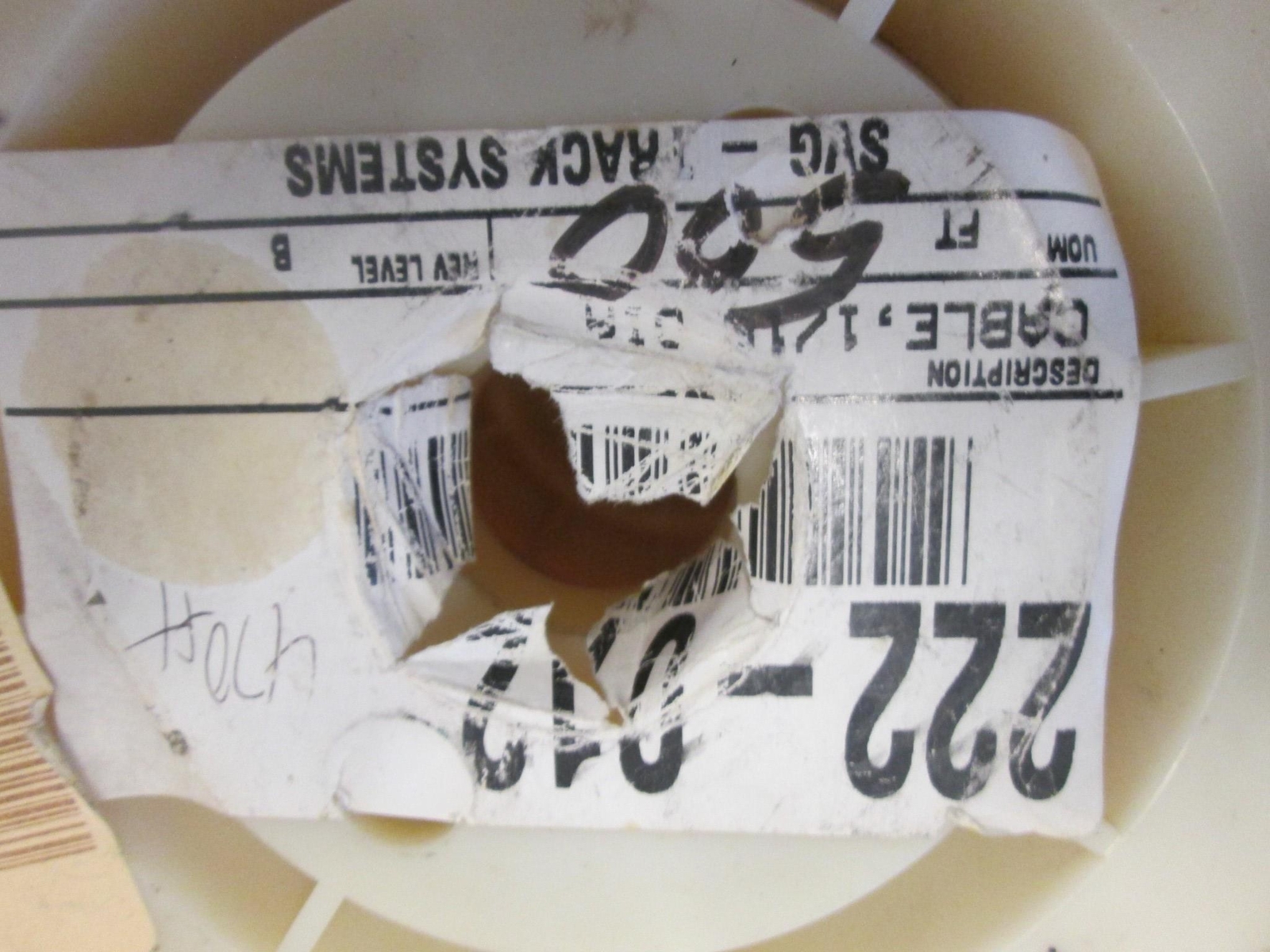 SAVA INDUSTRIES, 103029, CABLE, 1/16 diameter, New, 700FT