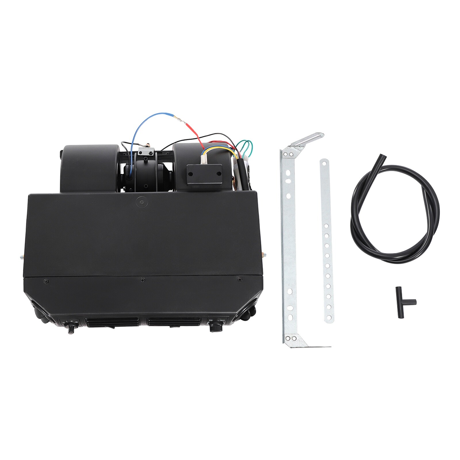 15.75*13.19*5.31in 80W 12V Black ABS Air Conditioning Evaporator W/ Drain Hose