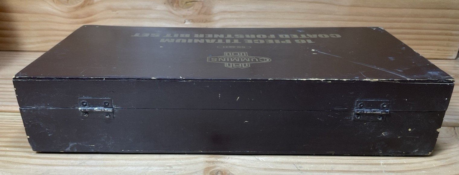Cummins Industrial 16Pc Titanium Coated Forstner Bit Set No. 6831 Vintage