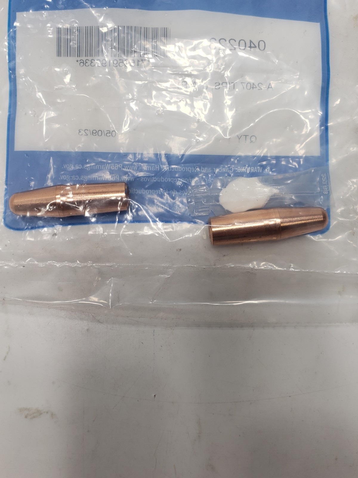Miller Genuine Parts 040223 A-2407 Pointed Tips Pair Quantity One New