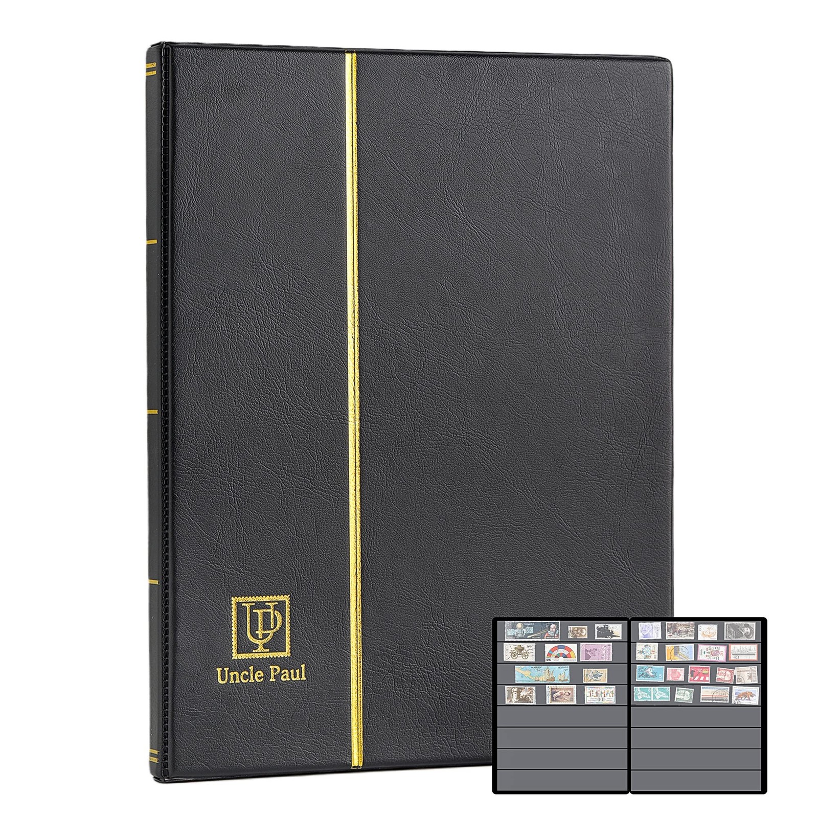 Stamp Albums 160 Pockets – Stockbooks with 30x197mm Sleeves, 10 Double Sided …