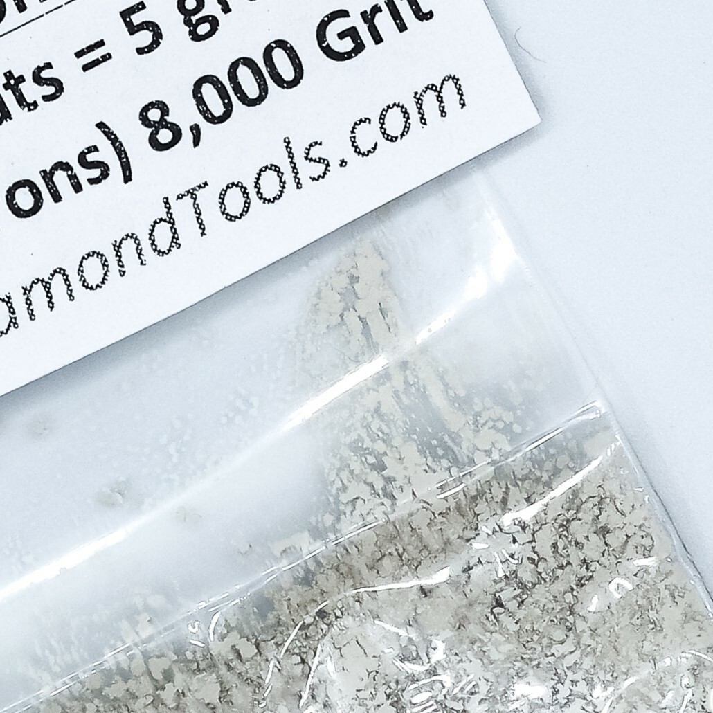 TechDiamondTools Diamond Powder 8.000 Grit 0-2 Microns, 25 cts = 5 Grams