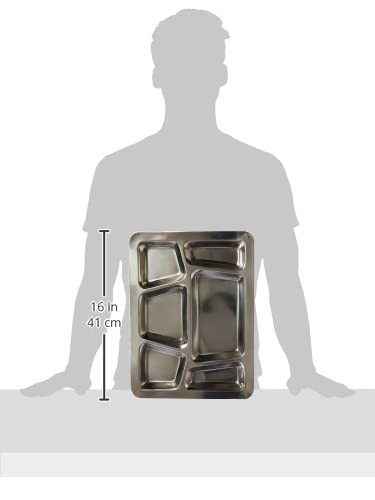 Winco 6-Compartment Mess Tray, Style B