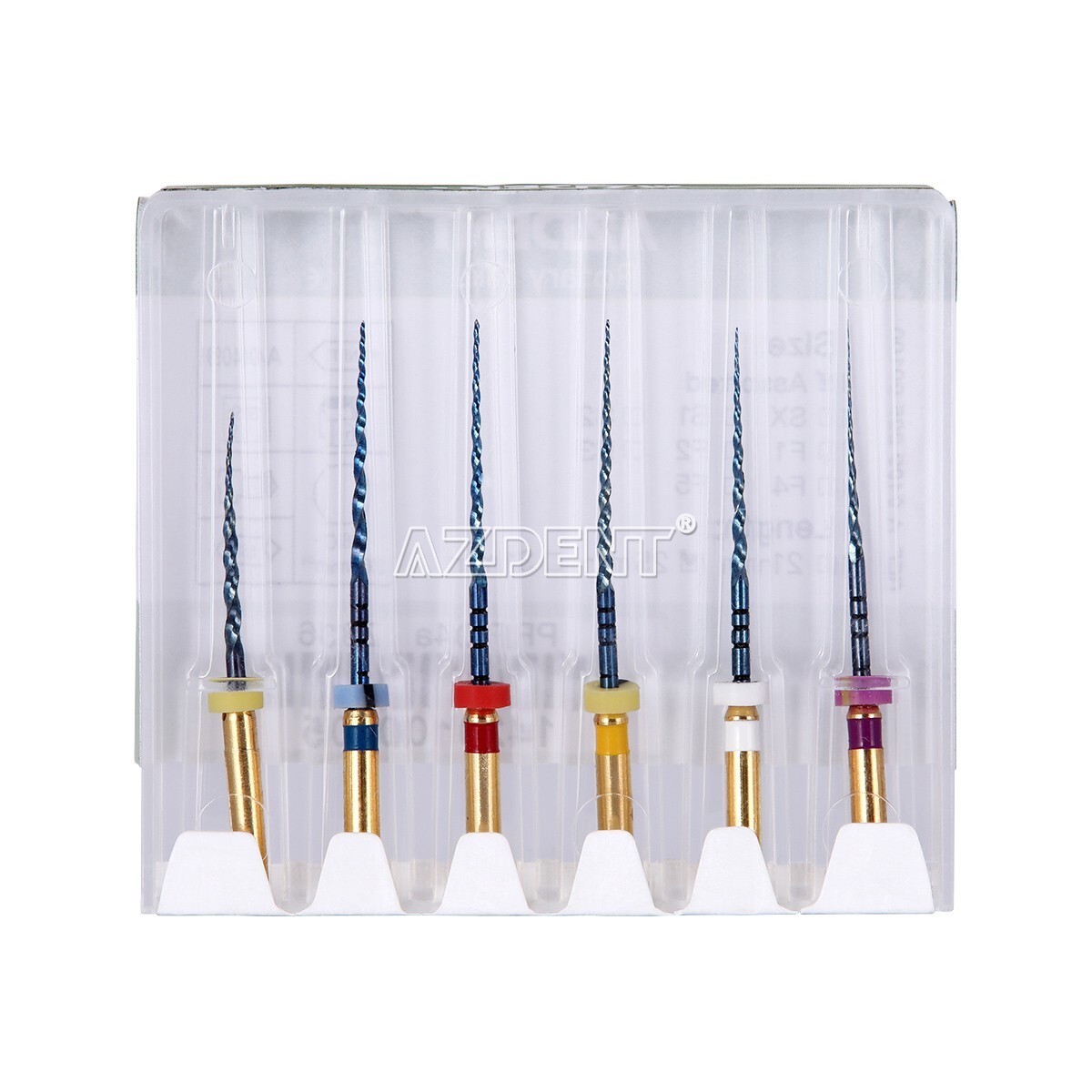 5 Packs Dental Rotary Heat Activated Canal Root Files Needles 25mm Engine Use
