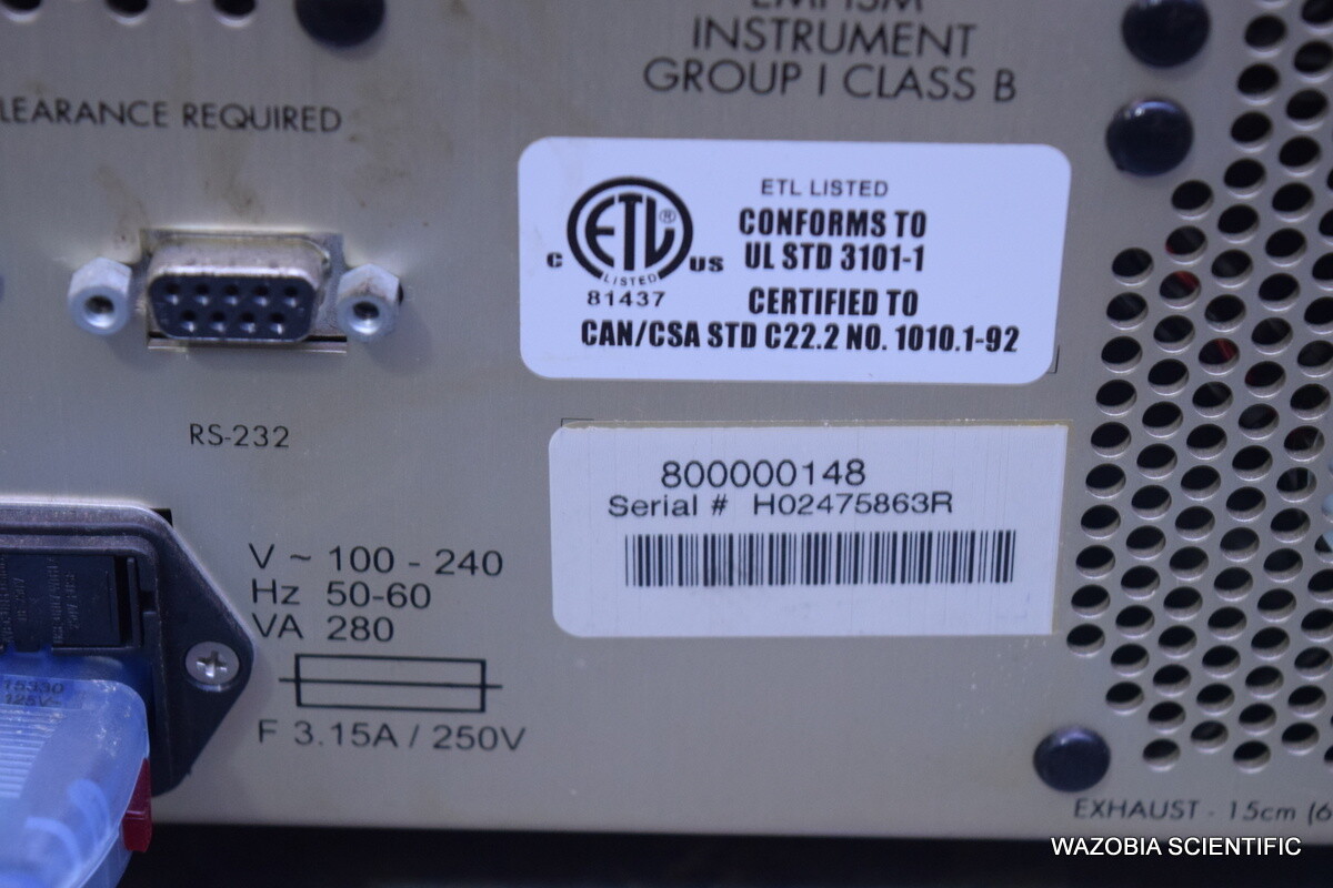WATERS 2475 FLUORESCENCE DETECTOR HPLC CHROMATOGRAPHY WITH PHENOMENEX 00FR-3171-