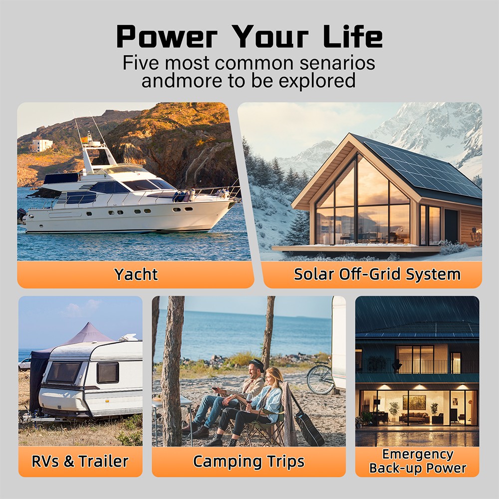 12V 100Ah LiFePO4 Lithium Battery Cycle Deep Built-in BMS for Solar RV Off-grid