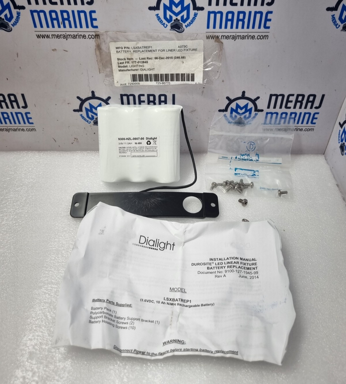 Dialight 9300-HZL-0007-00 Replacement Battery 3.6V 11.0AH Ni-MH / LSXBATREP1
