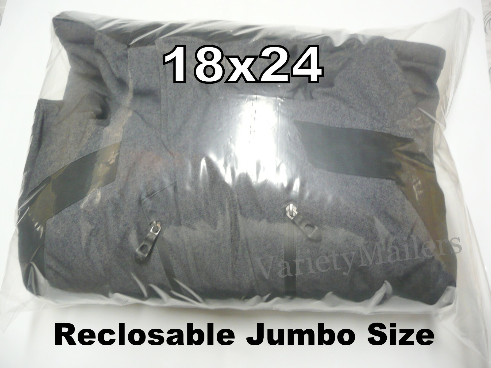 8 Reclosable Plastic Storage Bags 18”x 24” Clear 2 Mil LARGE Zip-Top Bags