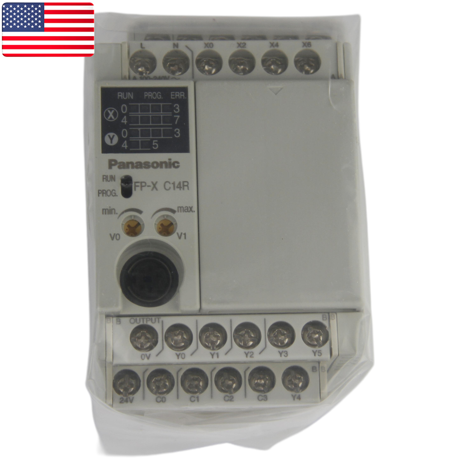 One Brand New PANASONIC AFPX-C14R (FP-X C14R) Control Unit – US Stock