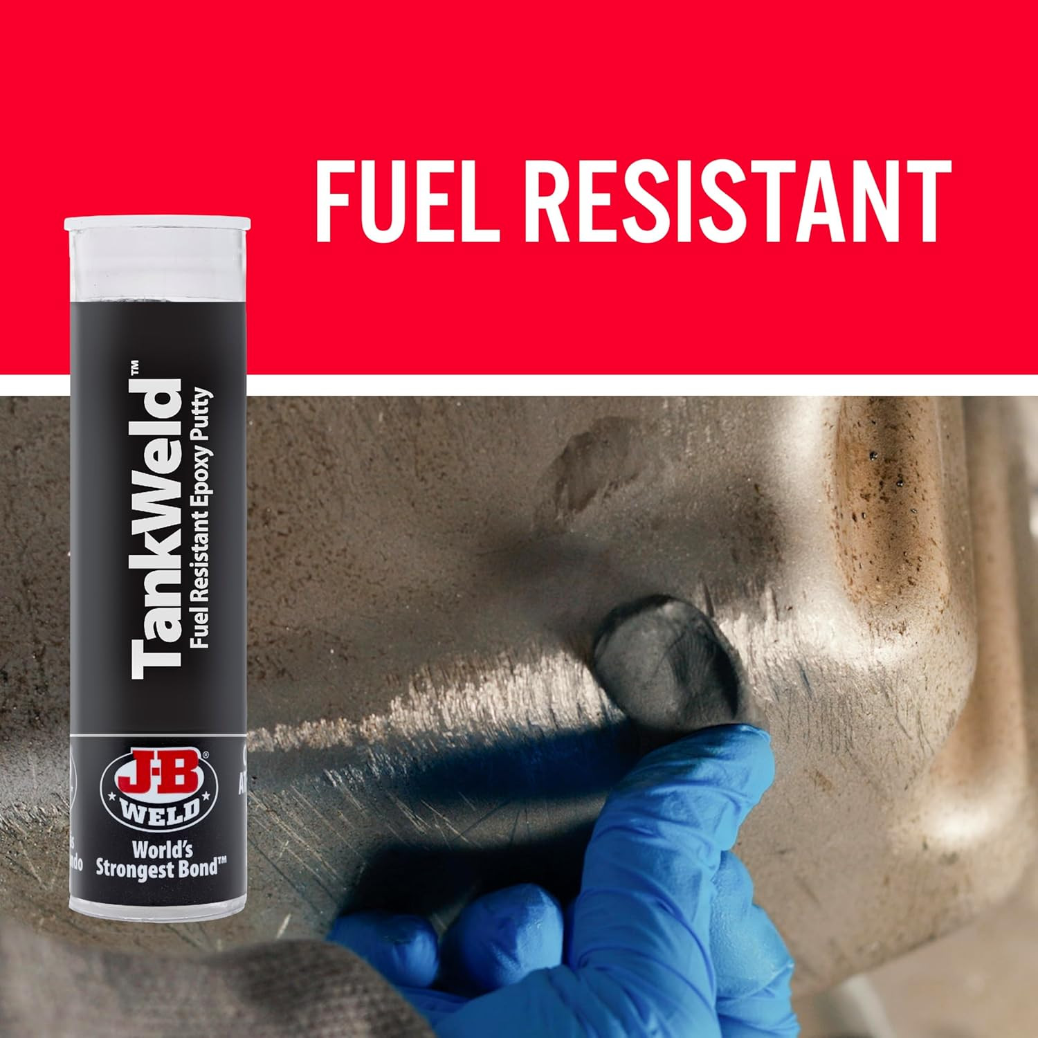 J-B Weld 8217 Tankweld Gas Tank Repair – 1 Oz.,Dark Grey