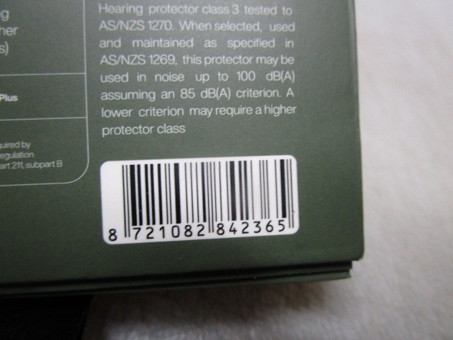 Hears Pine Green Premium earplugs Noise Reduction 17 decibels 25 dB NIB