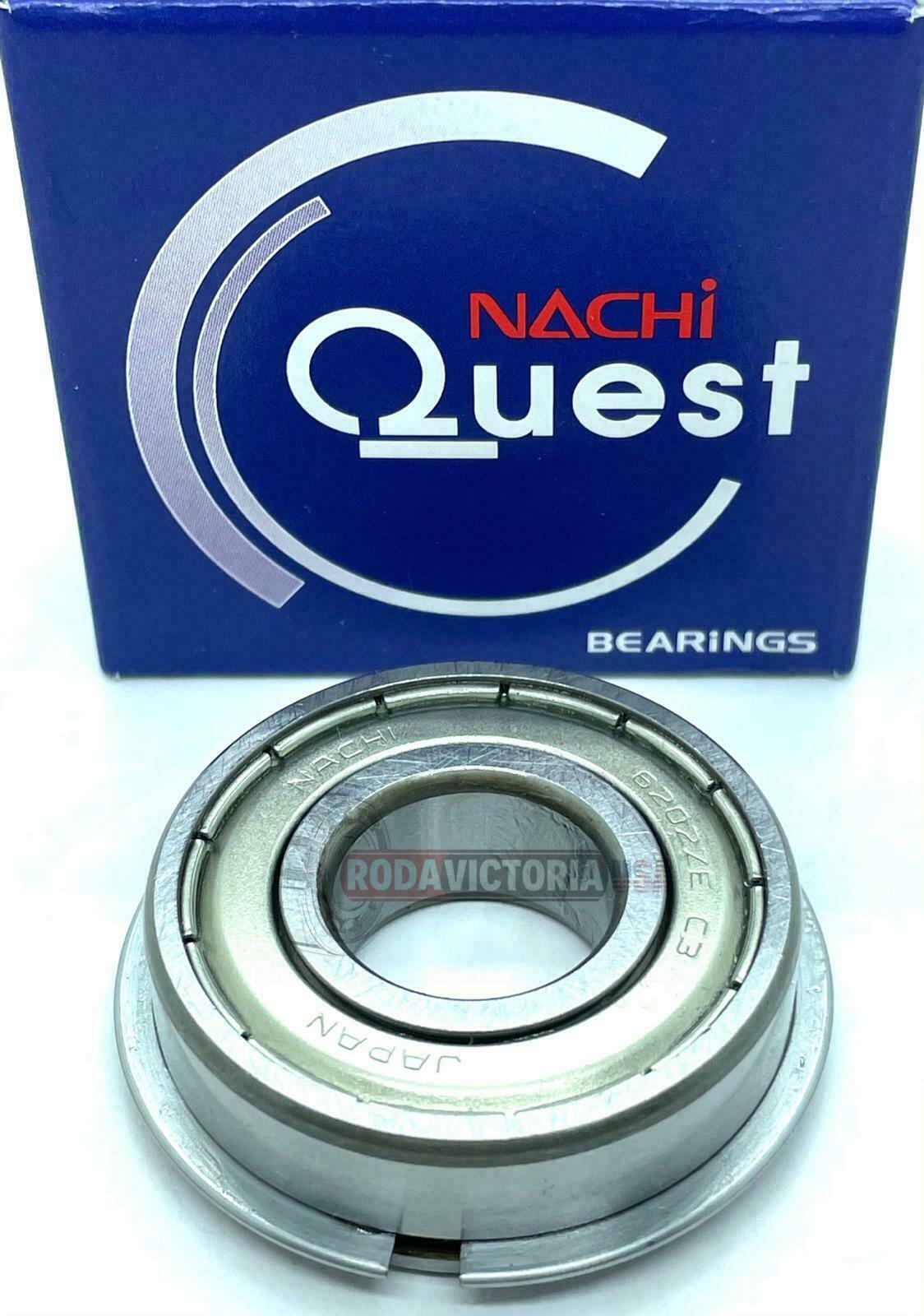 6202 ZENR Nachi Bearing Shielded ONE SIDE C3 Snap Ring Japan 15x35x11