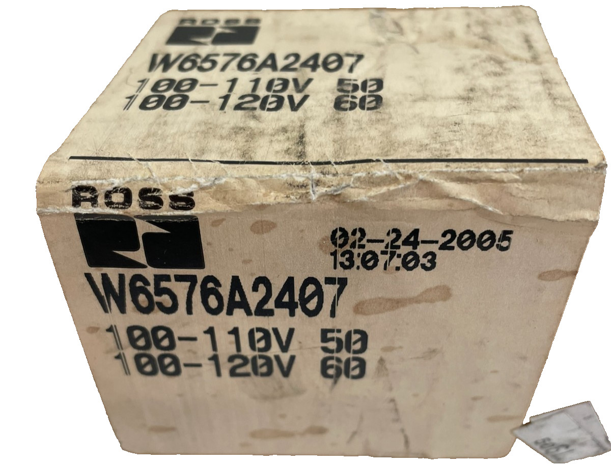 NEW ROSS CONTROLS W6576A2407 SOLENOID VALVE 2-10 BAR