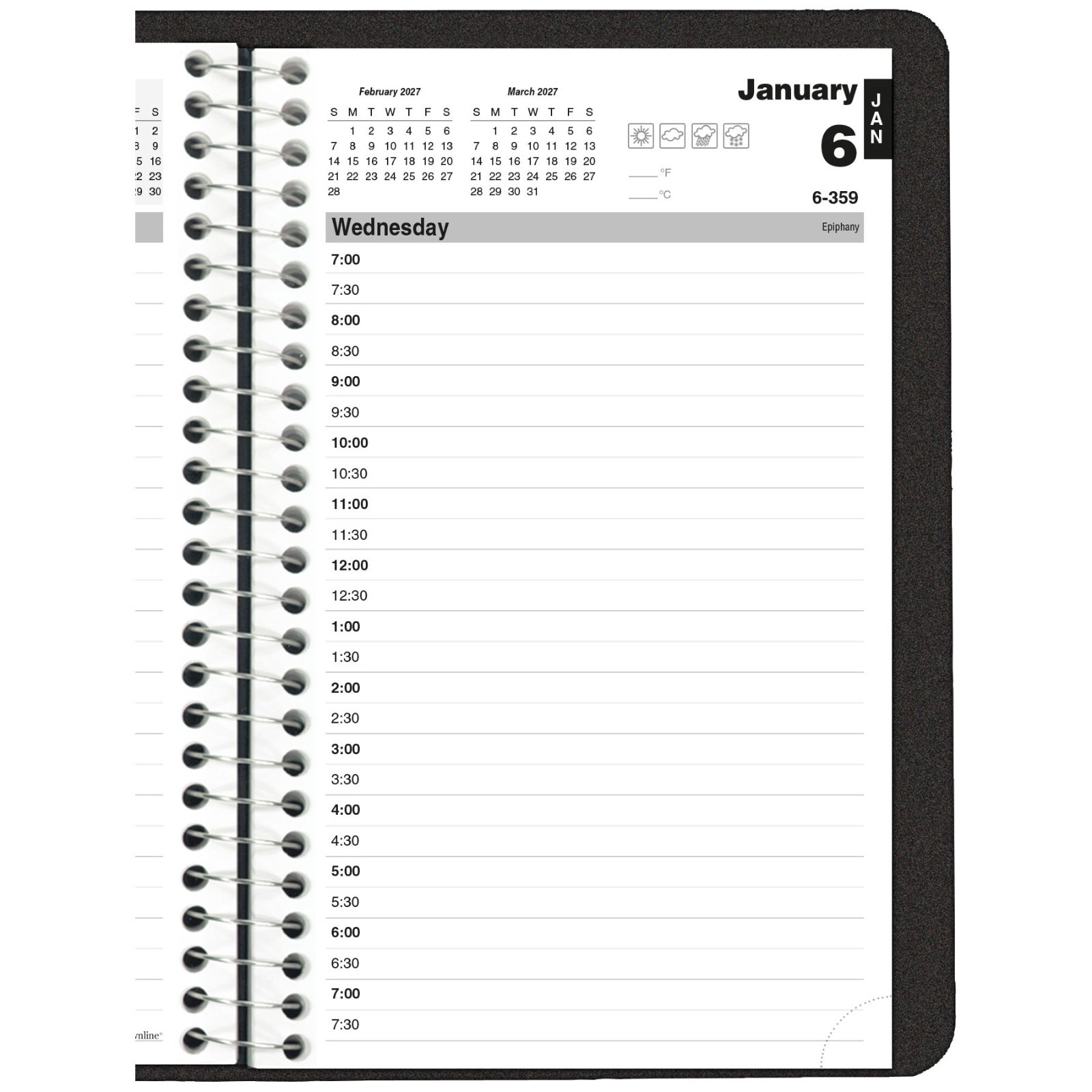 2026 Brownline C2504.81T Daily Planner Appointment Book, 8 x 5″
