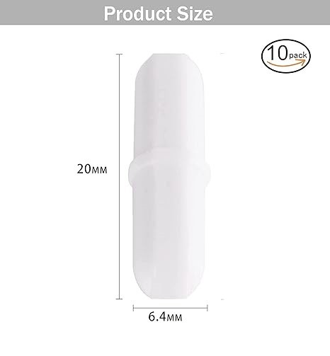 Magnetic Stir Bars10 Pcs PTFE Magnetic Stirrer Mixer Stir Bar 20 Mm/ 0.8 Inch