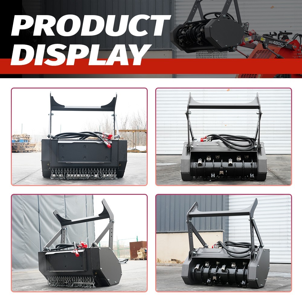 HY12C FREE SHIP/unloading Mini Excavator 1.2Ton 13.5hp Gas EPA Engine+Rake+Auger
