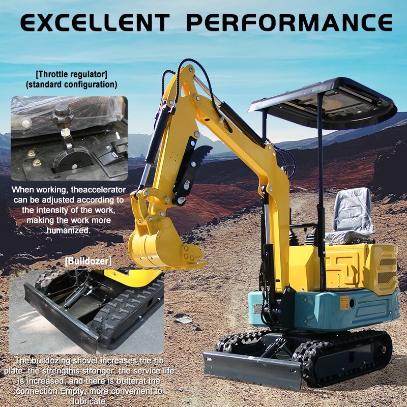 Virginia Local Pick up 1 Ton Mini Excavator 13.5HP Mini Digger Crawler USA Stock