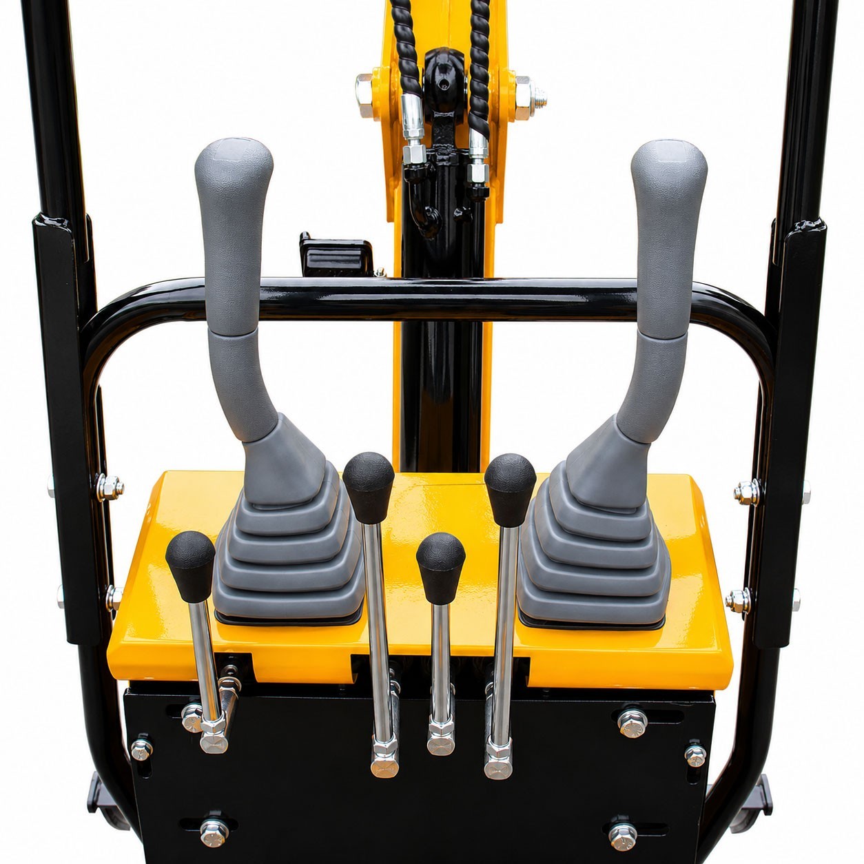 1 Ton Mini Wheel Excavator Mechanical Thumb RATO Engine Compact Digger US Stock