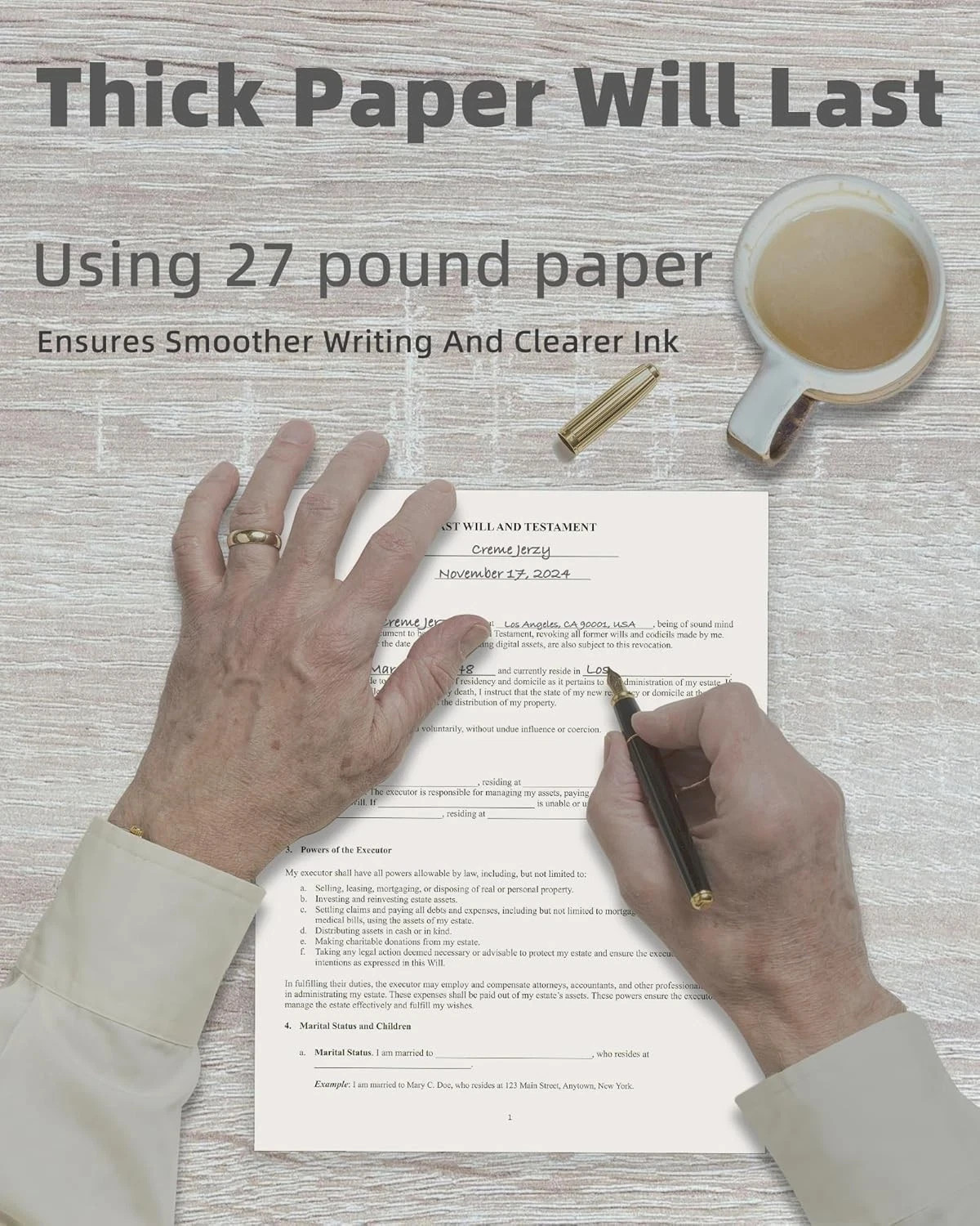 2025 Last Will and Testament Kit (3-Pack) – DIY Estate Planning Forms, Lawyer-