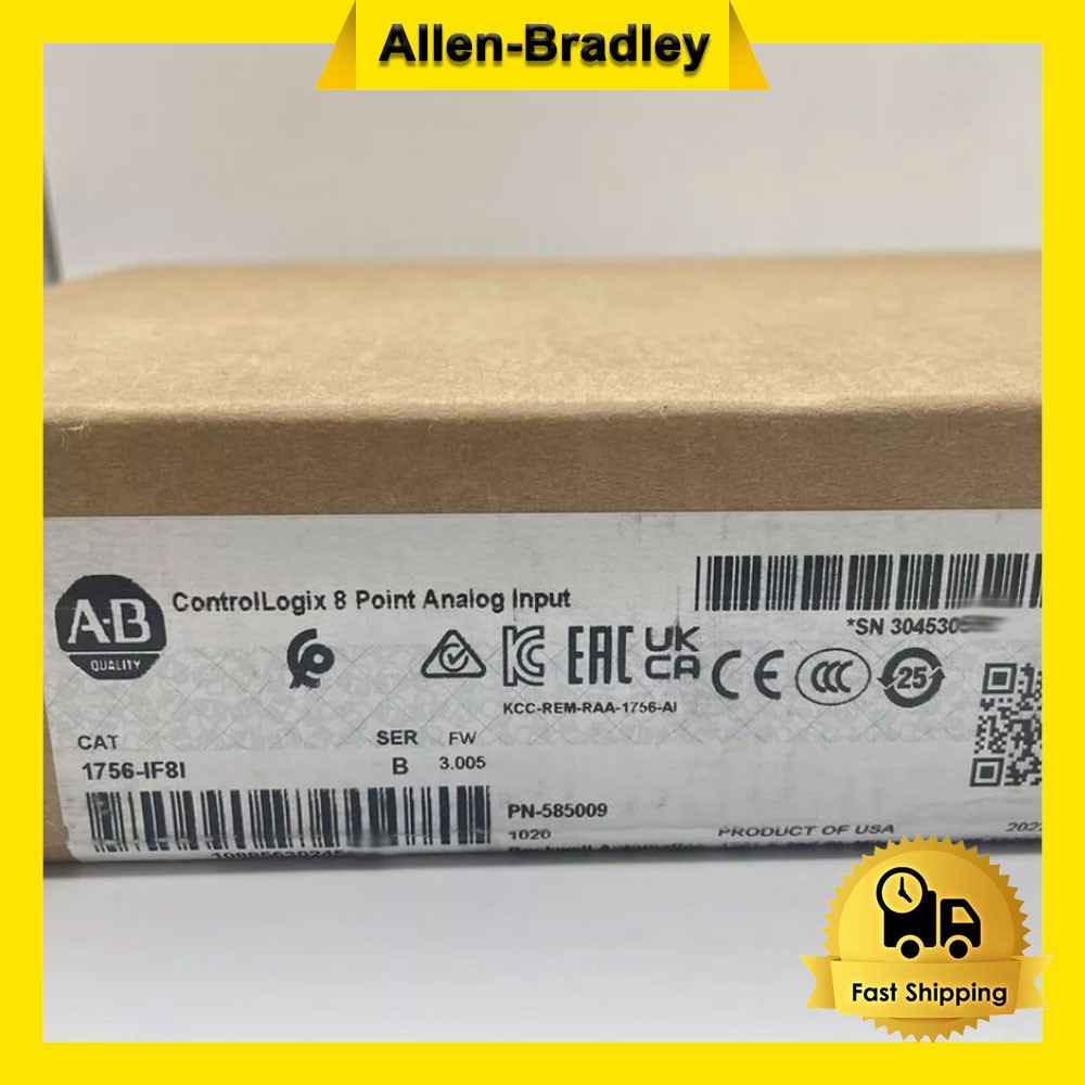 New AB 1756-IF8I /B ControlLogix 8 Point Analog Input Module 1756IF8I