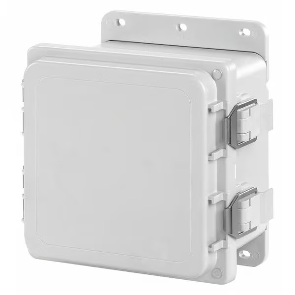 1/4 Turn Latch Electrical Enclosures, 8.12 in H, 4.38 in D, 6 in W, 12, 13, 4,