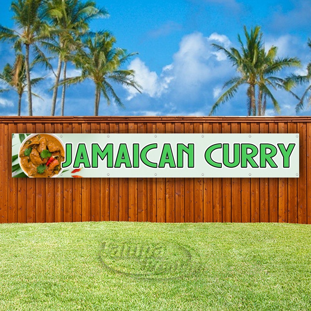 JAMAICAN CURRY Advertising Food Restaurant Vinyl Banner Flag Sign USA XL02210