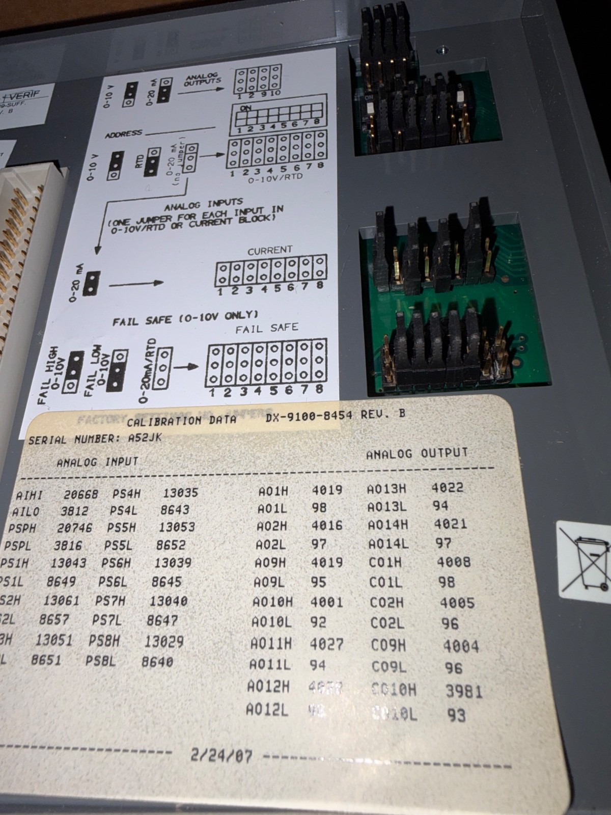 NOS JOHNSON CONTROLS DX-9100-8454 METASYS CONTROLLER . B513