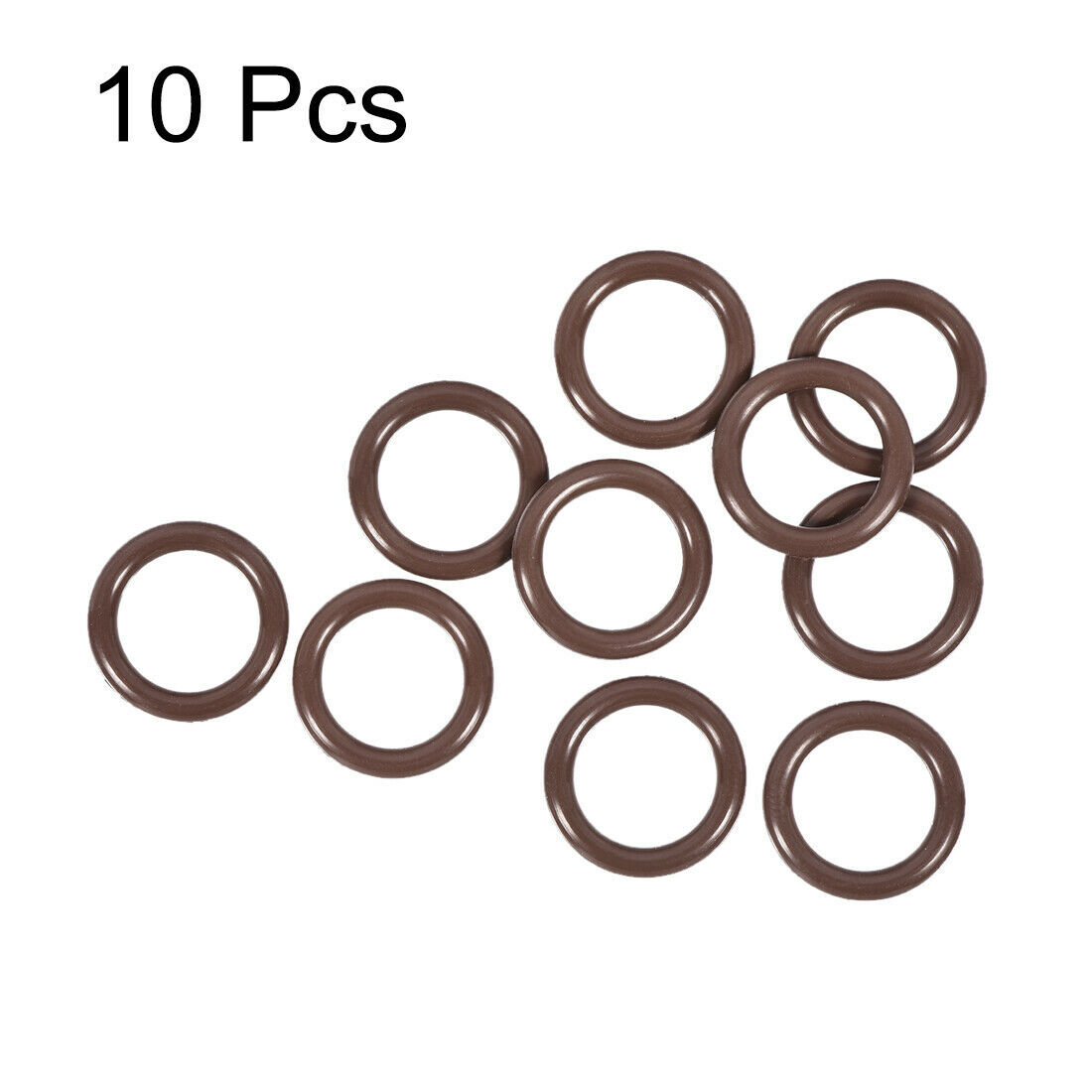 10pcs Rubber O-Rings 16mmx11.2mmx2.4mm Width Metric FKM Seal